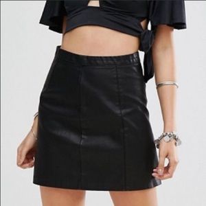 ASOS Faux Leather Mini Skirt